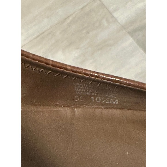 Tory Burch Leather Wedge Pumps Brown size 10 1/2 - Picture 8 of 12